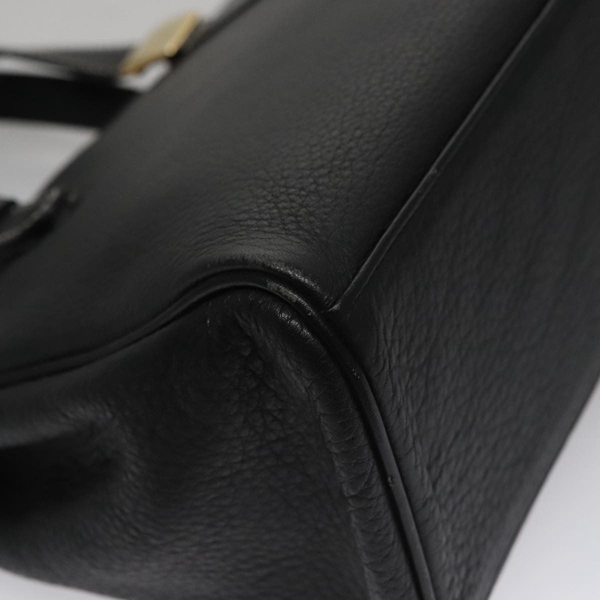 Burberry Vintage Handbag Leather, BLACK, LEATHER, Handbag