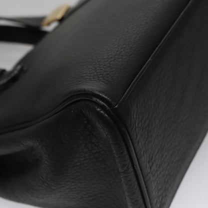 Burberry Vintage Handbag Leather, BLACK, LEATHER, Handbag