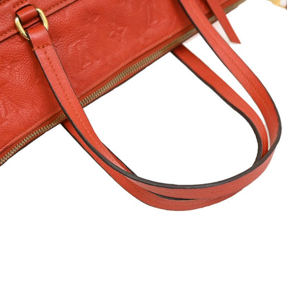 Louis Vuitton Lumineuse Handbag Monogram Empreinte Leather, RED, LEATHER, Shoulder bag