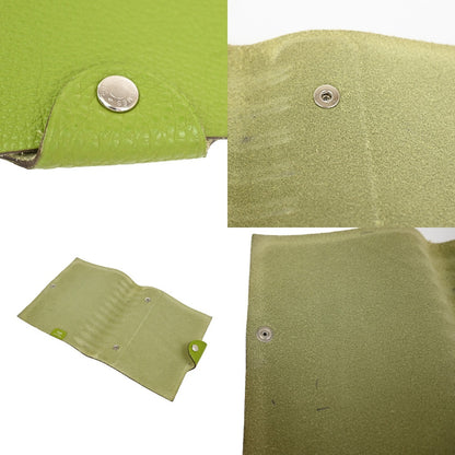Hermes Ulysse Agenda Cover Leather, Green, Leather, Wallet