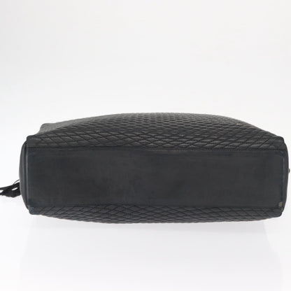 Bally Vintage Tote Bag Quilted Leather, BLACK, LEATHER, Tote bag