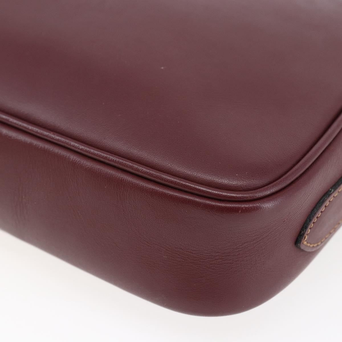 cartier Must de Cartier Shoulder Bag Leather, BURGUNDY, LEATHER, Shoulder bag