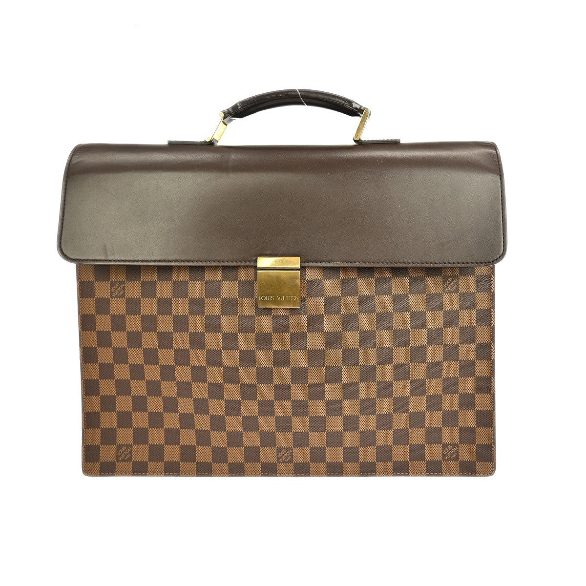Louis Vuitton Altona Bag Damier, BROWN, CANVAS, Briefcase