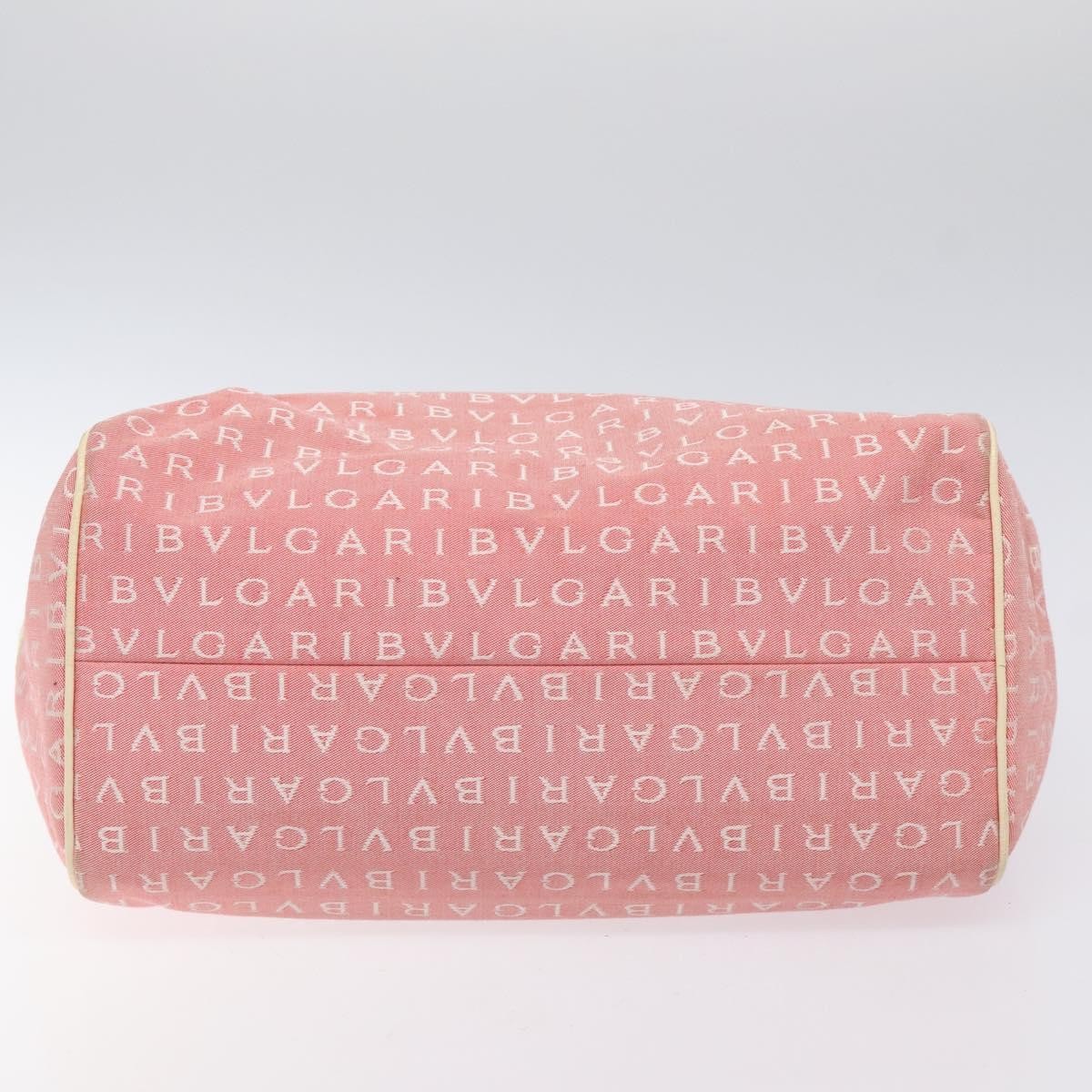Bvlgari B.Zero1 Logomania Bag Canvas with Leather, PINK, CANVAS, Handbag