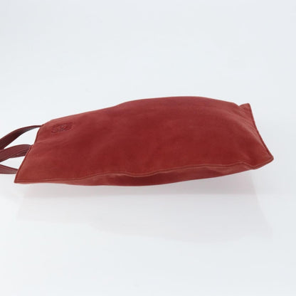 Loewe Anagram Tote Suede, RED, SUEDE, Tote bag