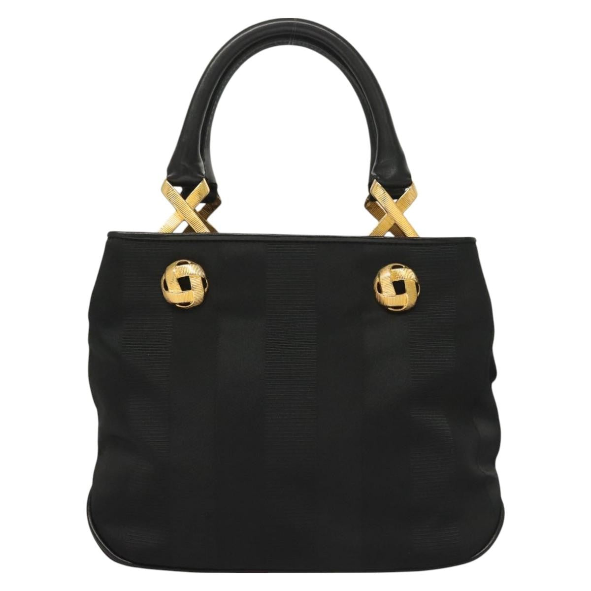 Salvatore Ferragamo Vintage Handbag Nylon, BLACK, NYLON, Handbag