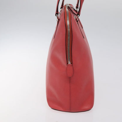 Salvatore Ferragamo Gancini handbag Leather, PINK, LEATHER, Handbag