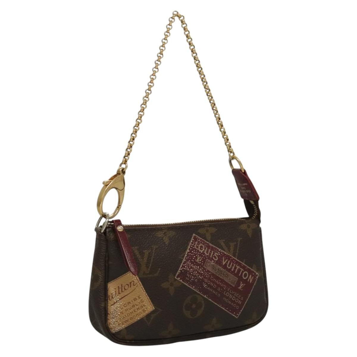 Louis Vuitton Pochette Accessoires Monogram Canvas, BROWN, CANVAS, Clutche & pouche