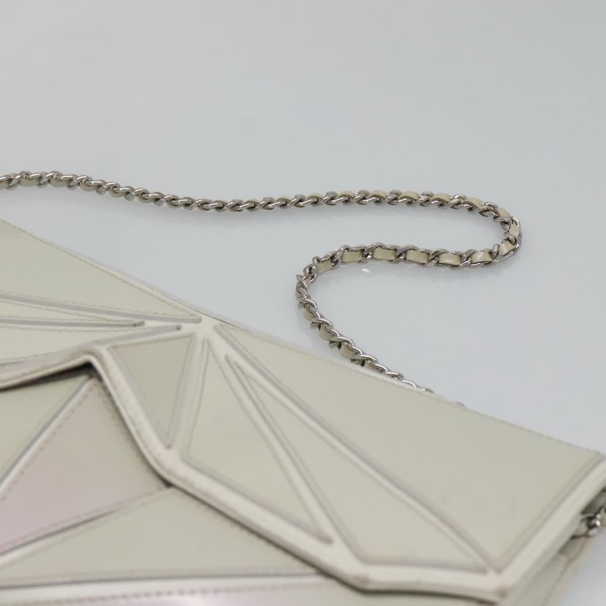 Chanel Midnight Swim Clutch Leather, GRAY, LEATHER, Clutche & pouche