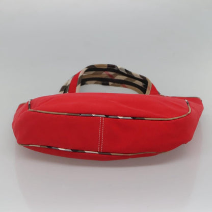 Burberry Shoulder Bag Nova Check Canvas, RED, CANVAS, Shoulder bag