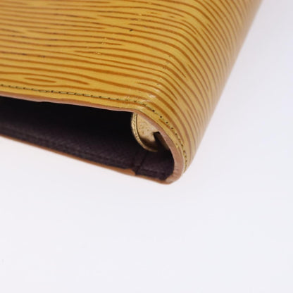 Louis Vuitton Agenda Cover Epi Leather, YELLOW, LEATHER, Wallets