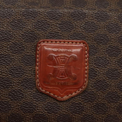 Celine Vintage Macadam Shopper Tote Coated Canvas, BROWN, CANVAS, Tote bag