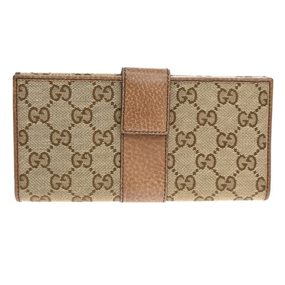 Gucci GG pattern wallet Motif GG, BROWN, CANVAS, Wallets
