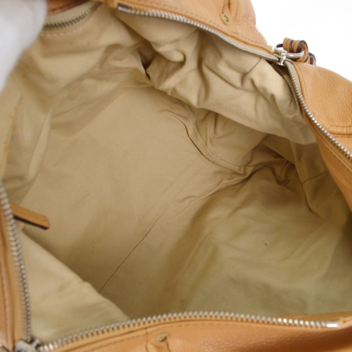 Chloe Paddington Lock Handbag Leather, BEIGE, LEATHER, Handbag