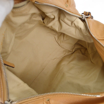 Chloe Paddington Lock Handbag Leather, BEIGE, LEATHER, Handbag