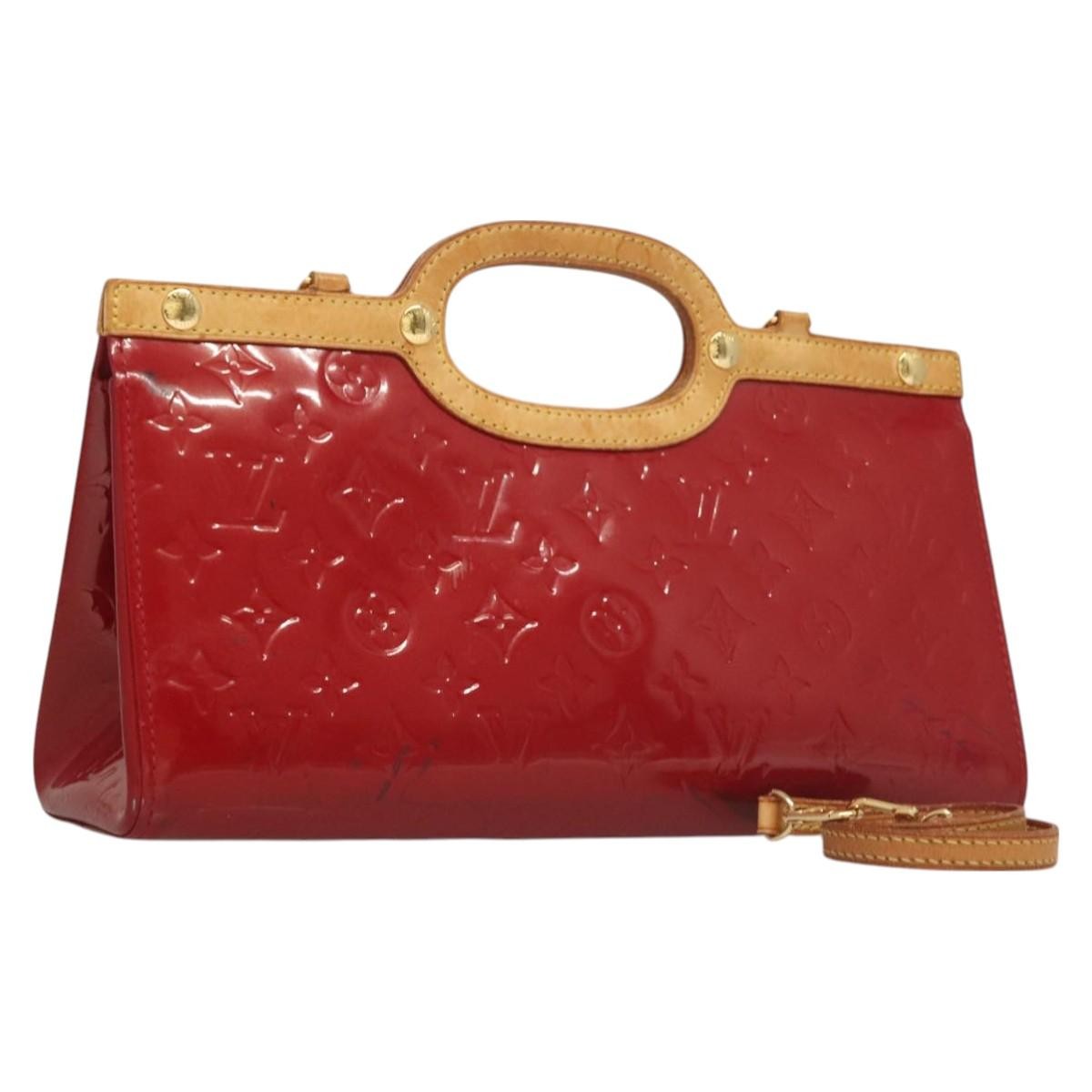 Louis Vuitton Roxbury Drive Handbag Monogram Vernis, RED, PATENT_LEATHER, Handbag