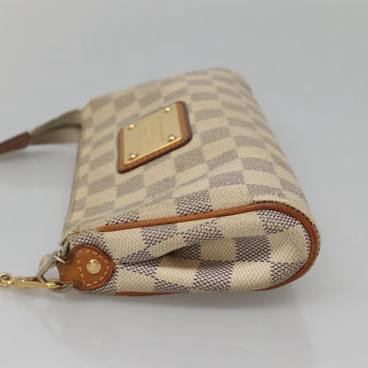 Louis Vuitton Eva Handbag Damier, WHITE, CANVAS, Shoulder bag