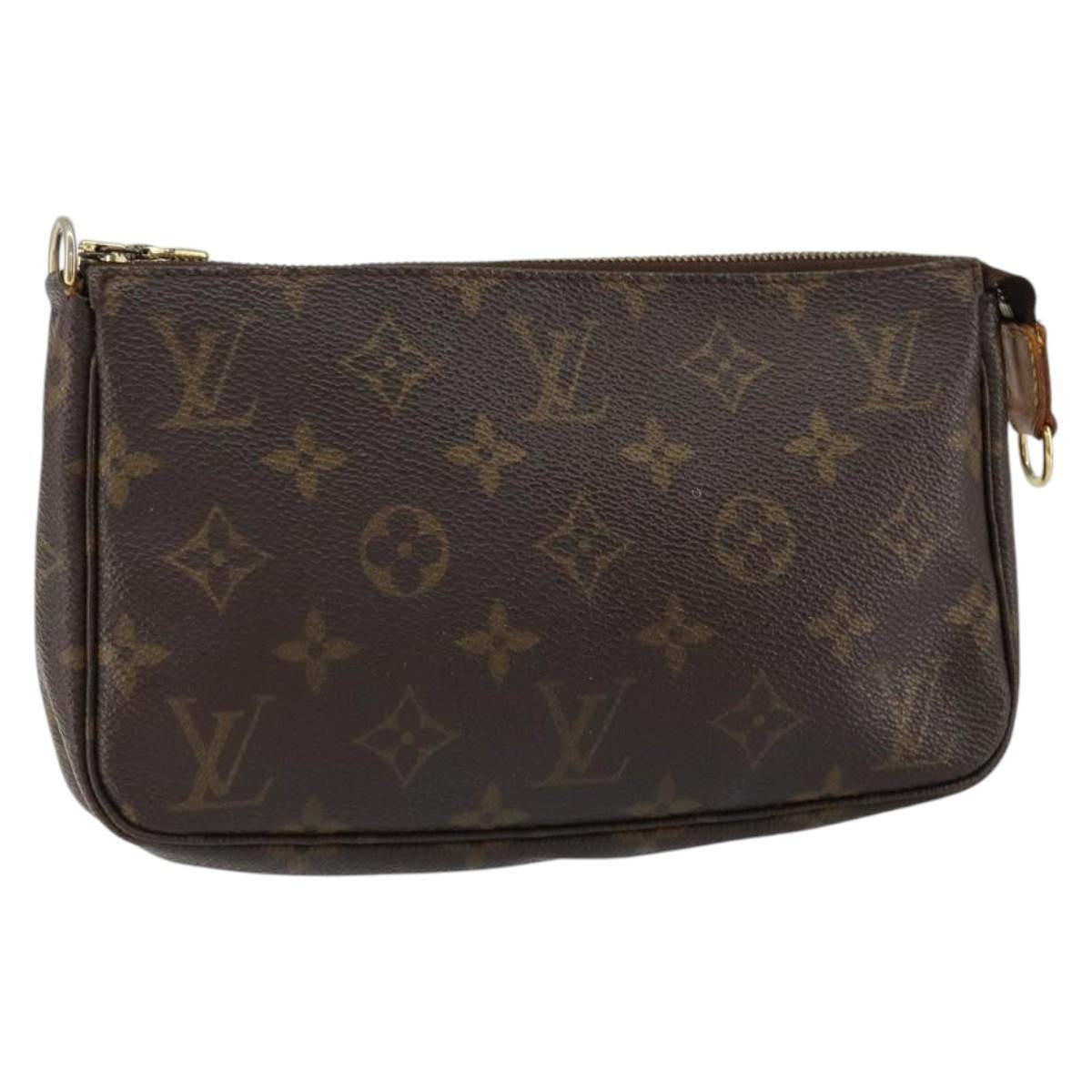 Louis Vuitton Pochette Accessoires NM Monogram Canvas, BROWN, CANVAS, Clutche & pouche