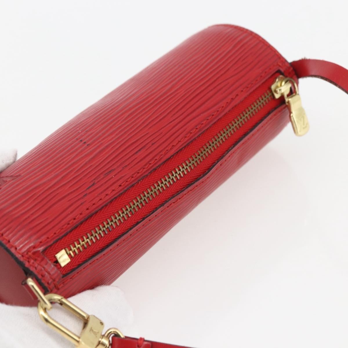 Louis Vuitton Soufflot Pochette Epi Leather, RED, LEATHER, Clutche & pouche