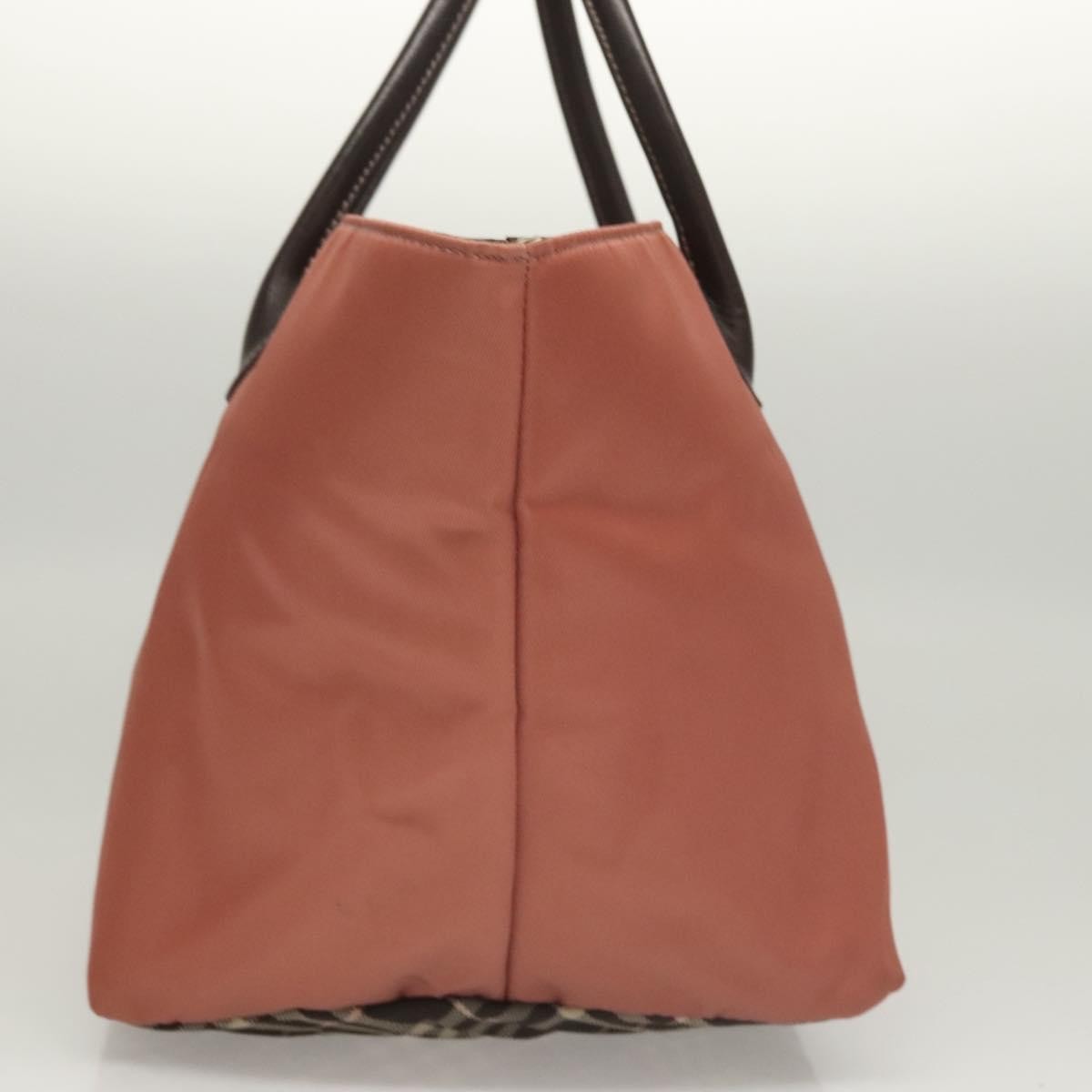 Burberry Nova Check Tote Nylon, PINK, NYLON, Tote bag