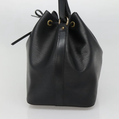 Louis Vuitton Petit Noe Handbag Epi Leather, BLACK, LEATHER, Handbag