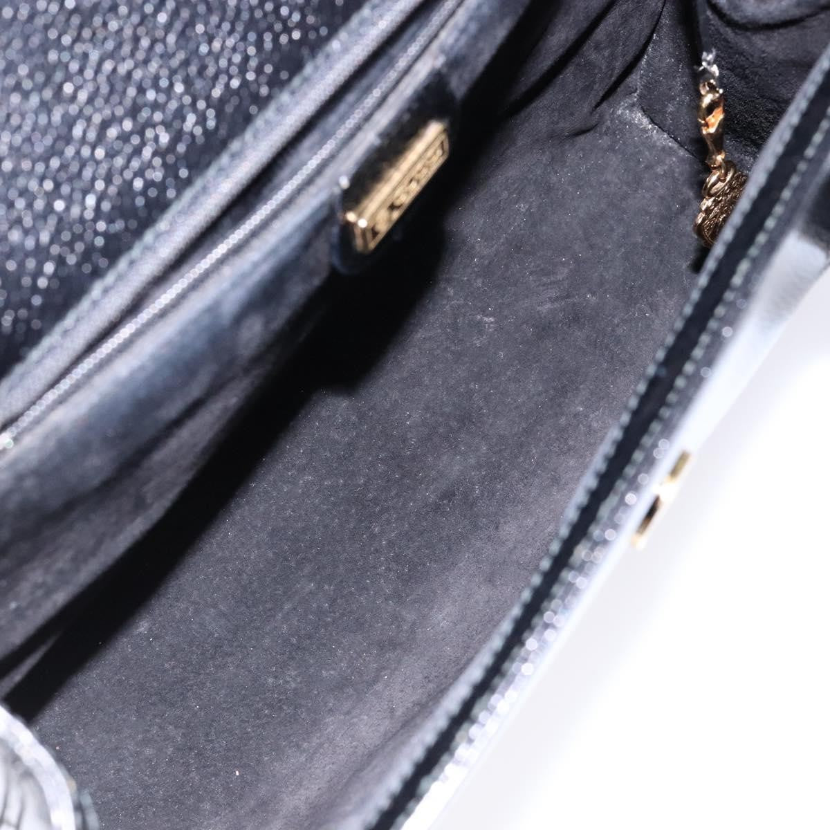 Gucci Vintage Handbag Leather, BLACK, LEATHER, Handbag