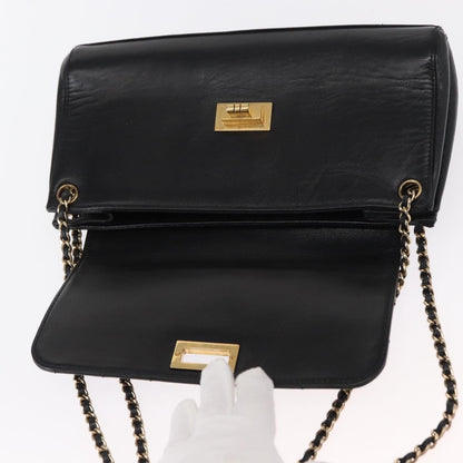 Chanel Chocolate Bar Accordion Reissue Flap Bag Quilted Lambskin, BLACK, LEATHER, Shoulder bag