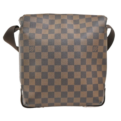 Louis Vuitton Brooklyn Handbag Damier, Brown, Canvas, Shoulder Bag