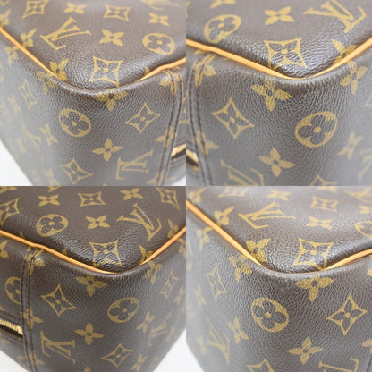 Louis Vuitton Deauville Handbag Monogram Canvas, BROWN, LEATHER, Handbag