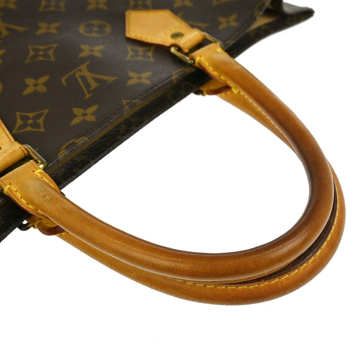 Louis Vuitton Sac Plat Bag Monogram Canvas, BROWN, CANVAS, Tote bag
