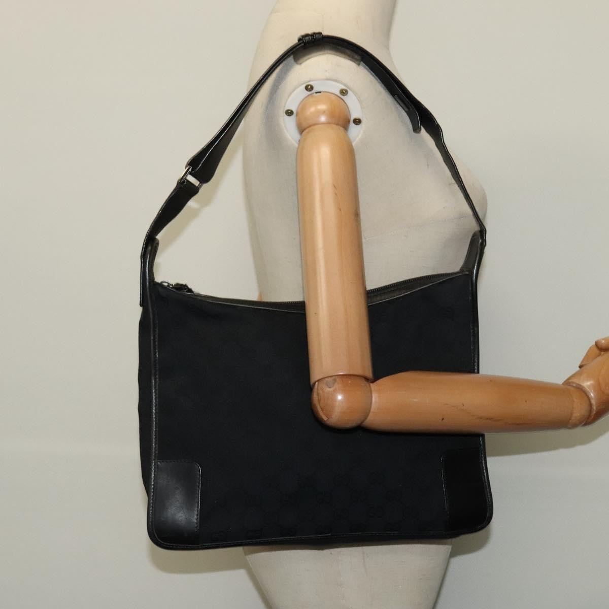 Gucci GG Canvas Bag Canvas, BLACK, CANVAS, Shoulder bag