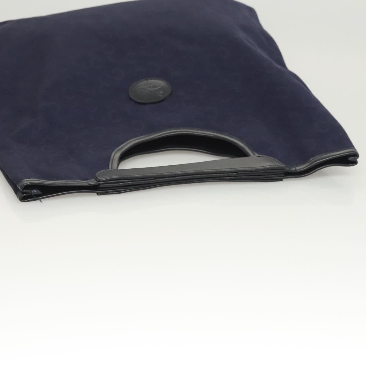 Celine C Sulky Handbag Canvas, NAVY, CANVAS, Handbag