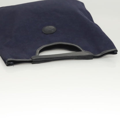 Celine C Sulky Handbag Canvas, NAVY, CANVAS, Handbag
