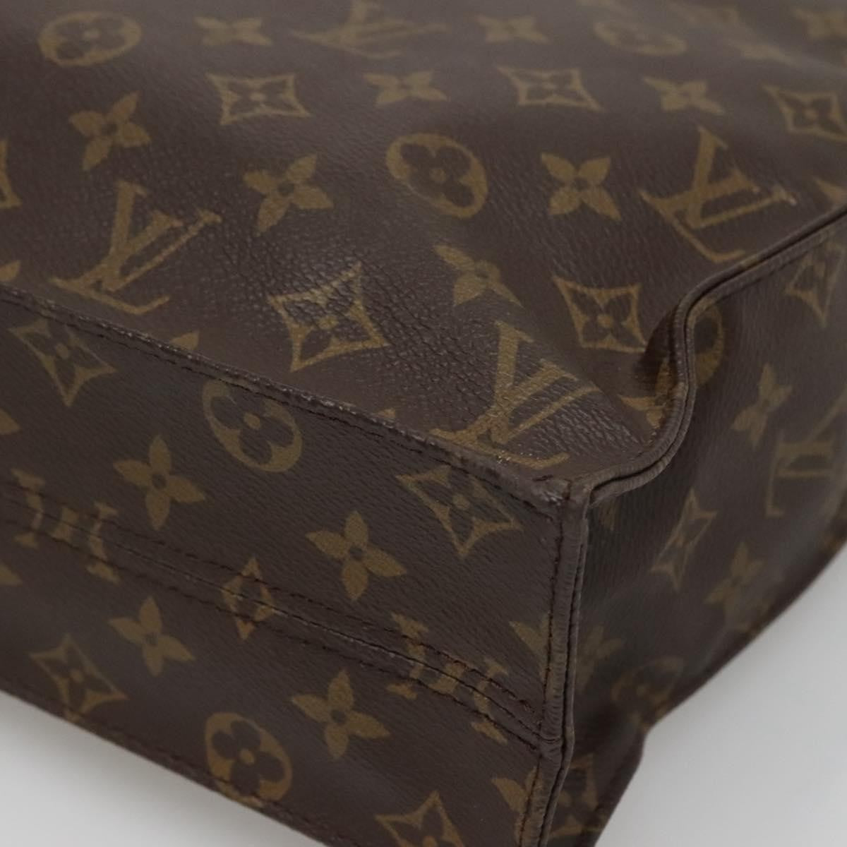 Louis Vuitton Sac Plat Bag Monogram Canvas, BROWN, CANVAS, Handbag