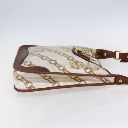 Louis Vuitton Charms Musette Handbag PVC Over Printed Silk, White, Plastic, Shoulder Bag