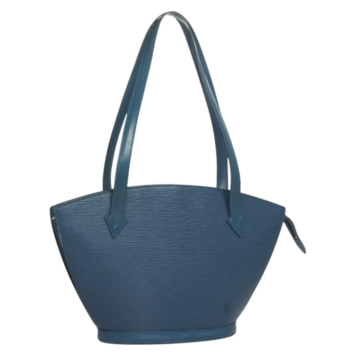 Louis Vuitton Saint Jacques Handbag Epi Leather, BLUE, LEATHER, Handbag
