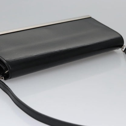 Louis Vuitton Sevigne Clutch Electric Epi Leather, BLACK, LEATHER, Shoulder bag