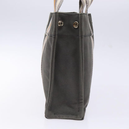 Hermes Fourre Tout Tote Canvas, GRAY, CANVAS, Tote bag