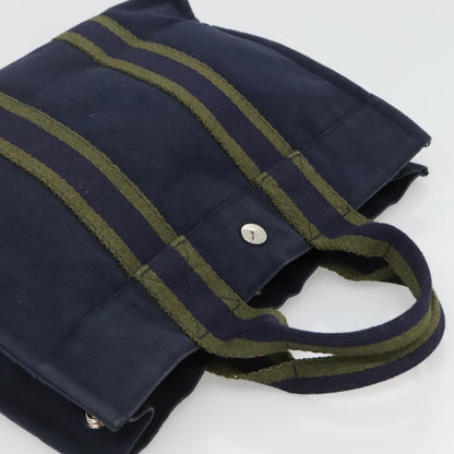 Hermes Fourre Tout Tote Canvas, SILVER, CANVAS, Tote bag