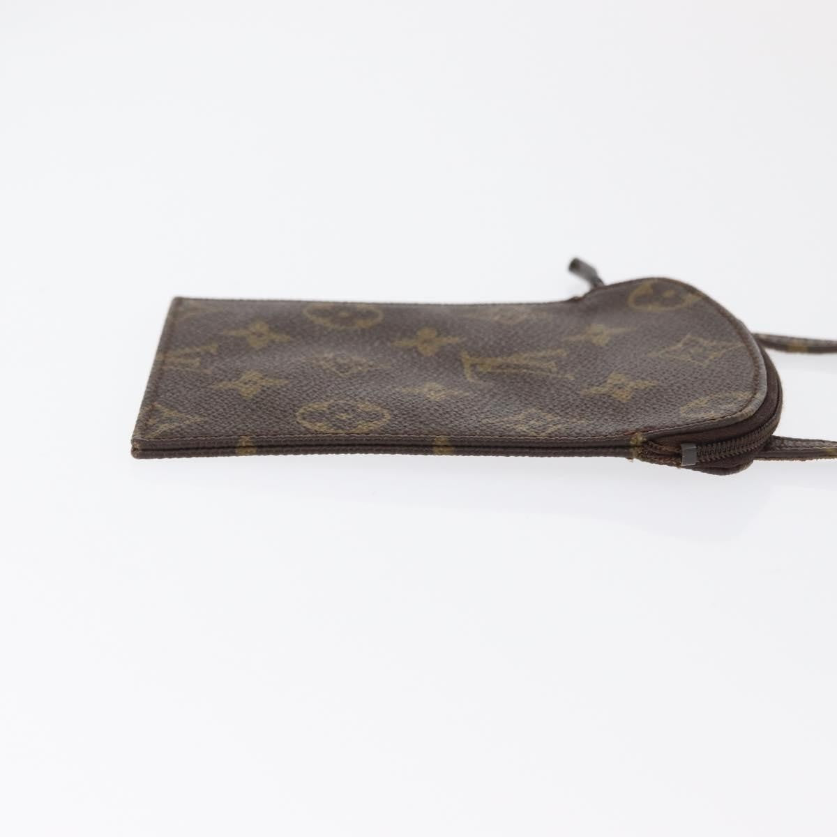 Louis Vuitton Pochette Secret Monogram canvas, BROWN, CANVAS, Clutche & pouche