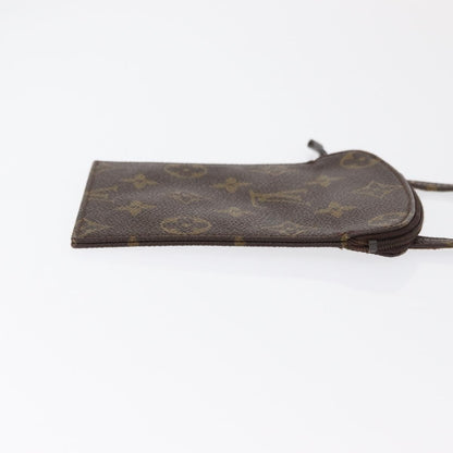 Louis Vuitton Pochette Secret Monogram canvas, BROWN, CANVAS, Clutche & pouche