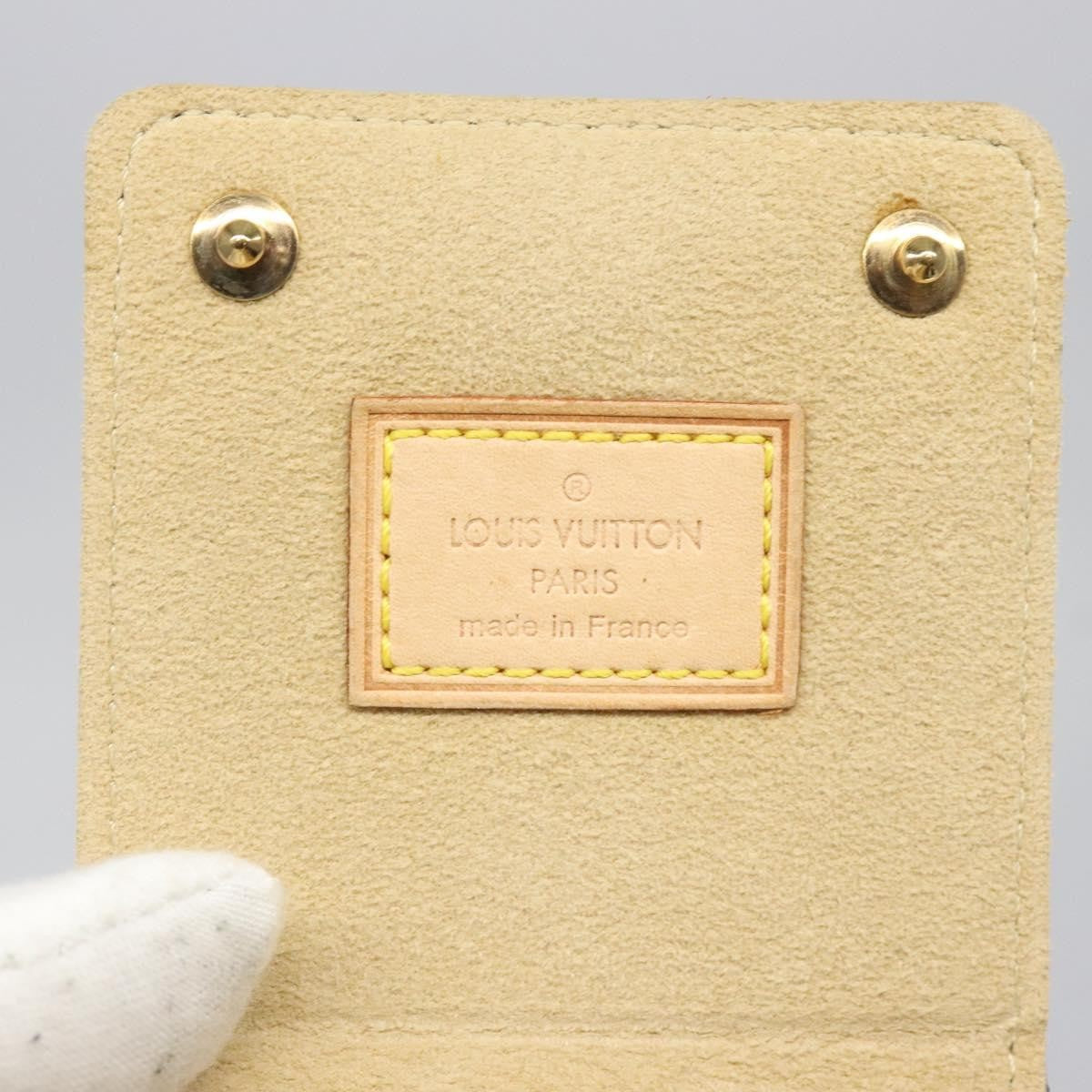 Louis Vuitton CASE JEWELRY BOX Canvas, BROWN, CANVAS, Wallets