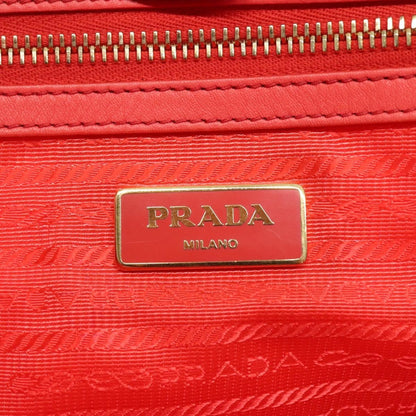 Prada Convertible Tote Quilted Tessuto, ORANGE, NYLON, Handbag