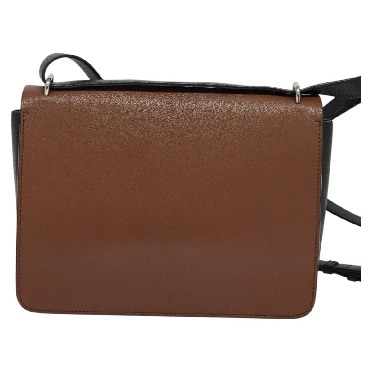 Burberry D-Ring Shoulder Bag Leather with Vintage Check Canvas, BROWN, LEATHER, Shoulder bag