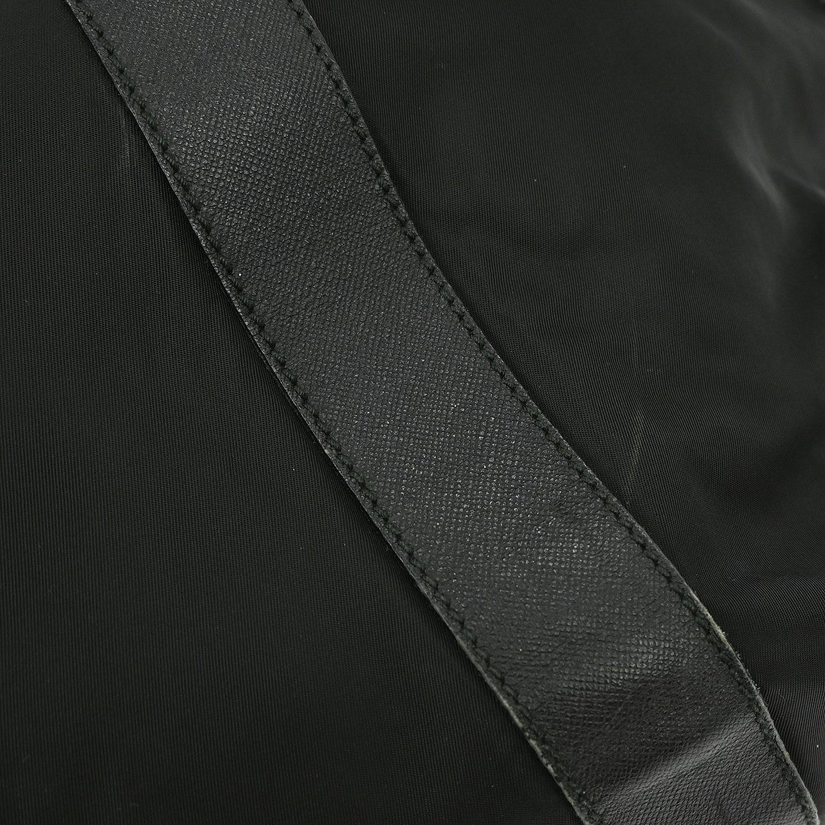 Prada Weekend Duffle Bag Tessuto with Saffiano Leather, BLACK, NYLON, Travel bag
