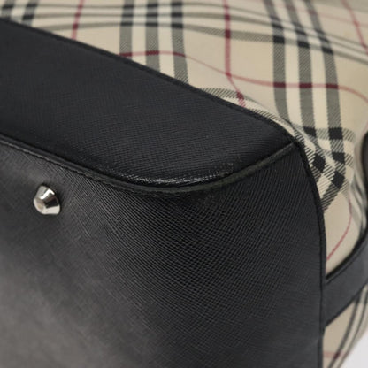 Burberry Nova Check Handbag Nova Check Canvas and leather, BEIGE, CANVAS, Handbag