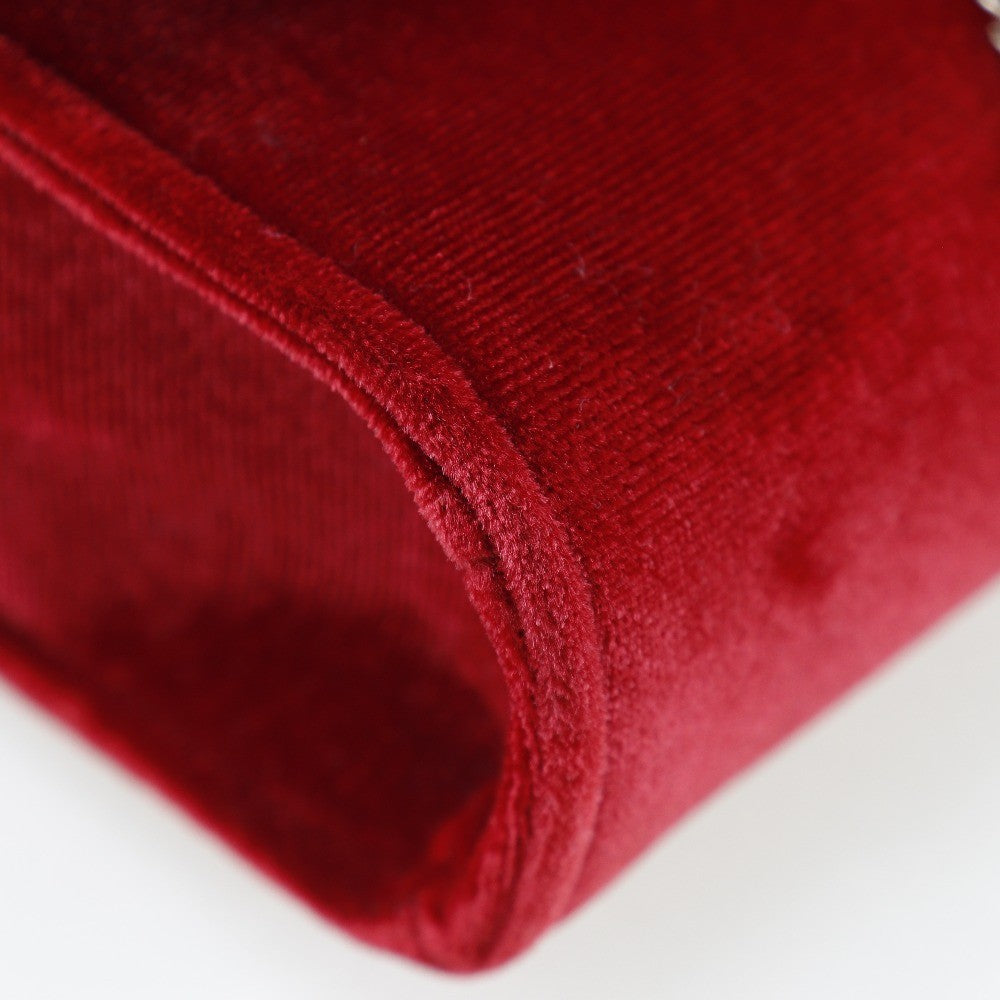 Valentino Garavani Divina Velvet, RED, VELVET, Shoulder bag