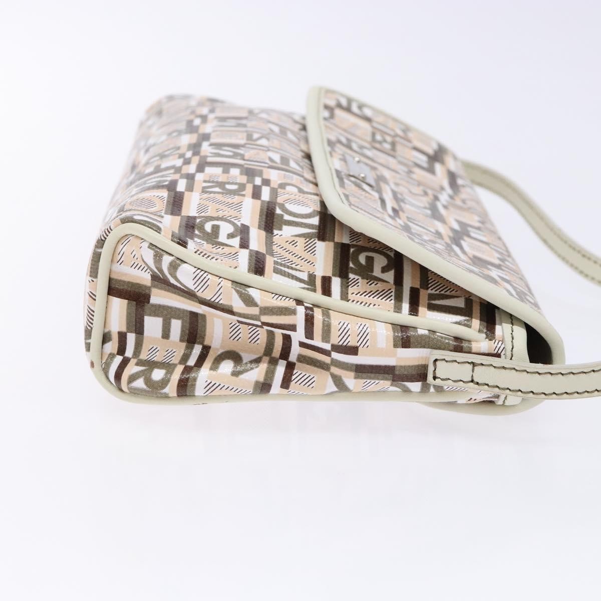 Salvatore Ferragamo Vintage clutch Bag Canvas, BEIGE, CANVAS, Clutche & pouche