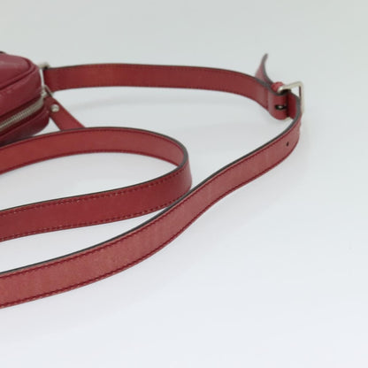 Gucci Zip Messenger Bag (Outlet) Canvas, RED, CANVAS, Shoulder bag