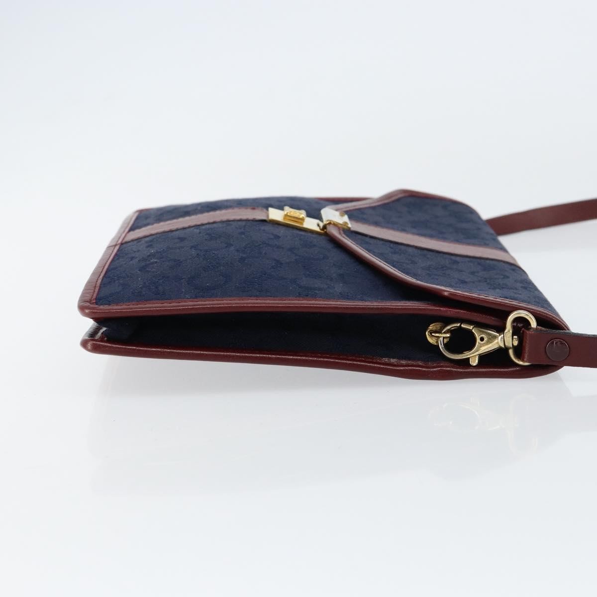 Celine C Macadam Shoulder bag Canvas, NAVY, CANVAS, Shoulder bag